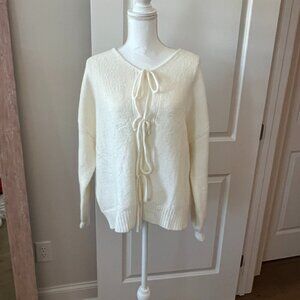 Tie Front Cardigan Sweater